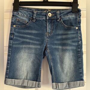 Justice Girls faded jean shorts (10R)